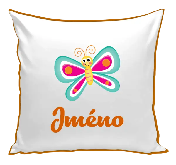 Polštář Motýlek se jménem