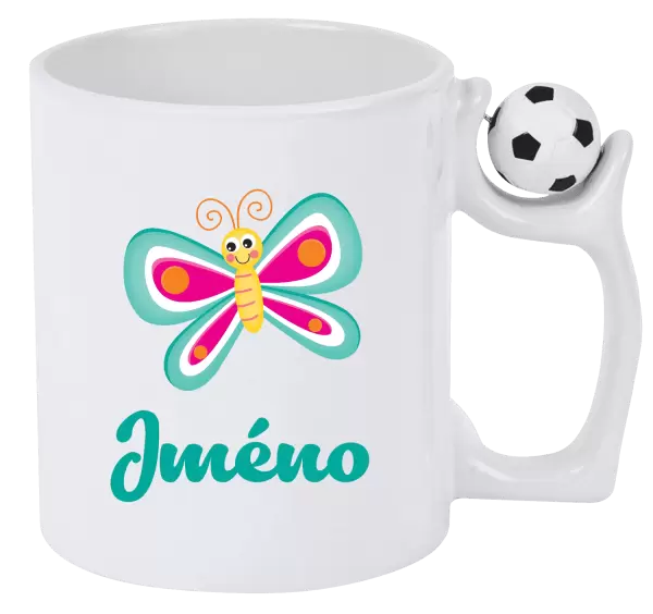 Hrnek Motýlek se jménem