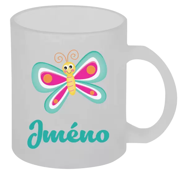 Hrnek Motýlek se jménem