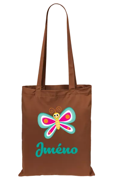 Látková taška Motýlek se jménem