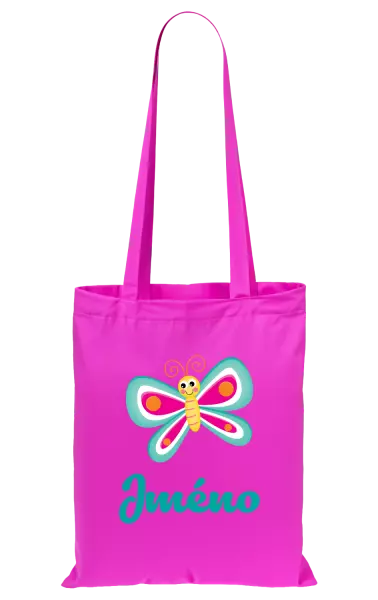 Látková taška Motýlek se jménem