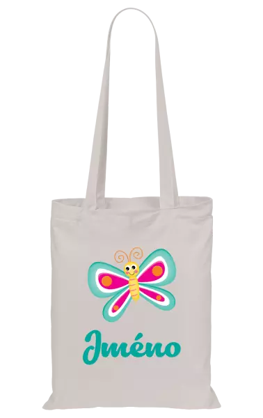 Látková taška Motýlek se jménem