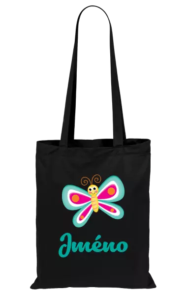 Látková taška Motýlek se jménem