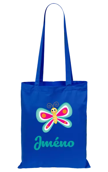 Látková taška Motýlek se jménem