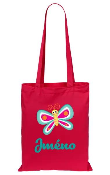 Látková taška Motýlek se jménem