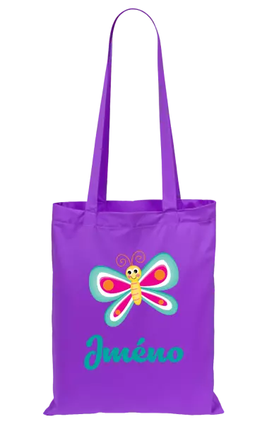 Látková taška Motýlek se jménem