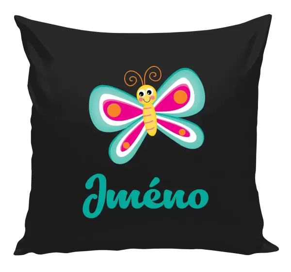 Polštář Motýlek se jménem