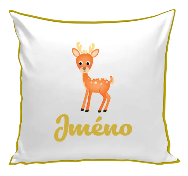 Polštář Srneček se jménem