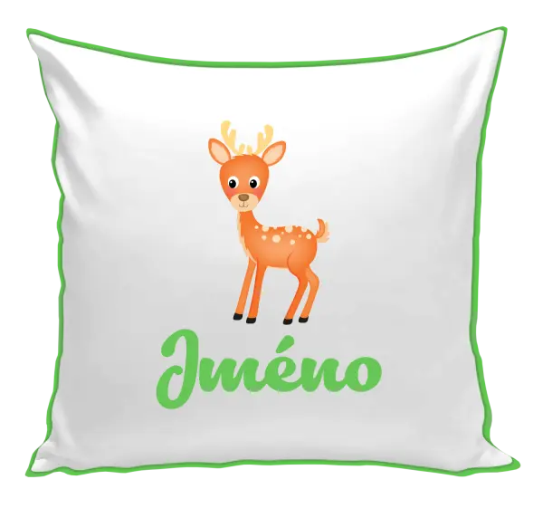 Polštář Srneček se jménem