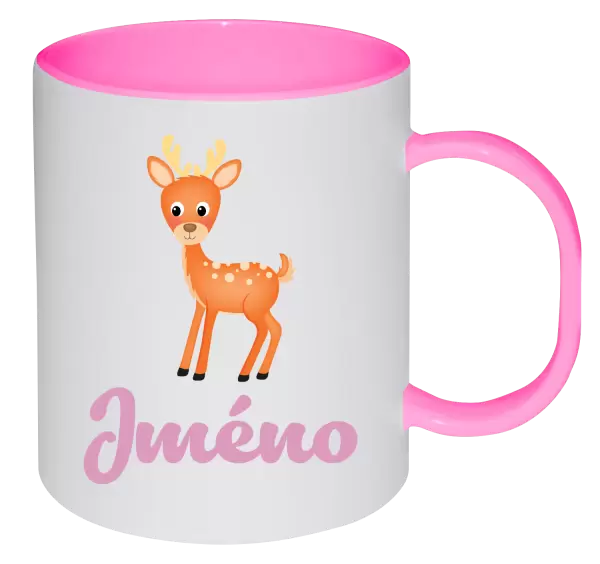 Plastový hrnek Srneček se jménem