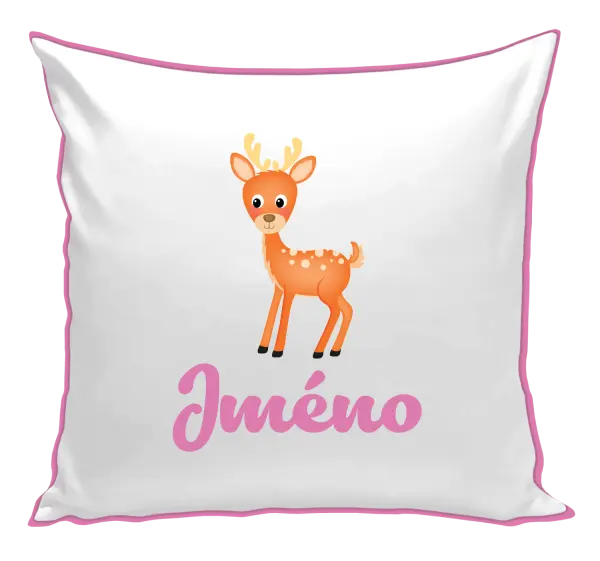 Polštář Srneček se jménem