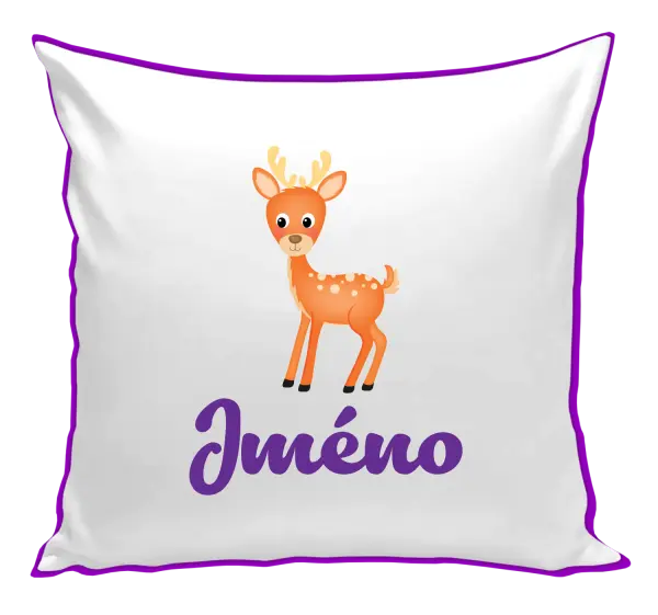 Polštář Srneček se jménem