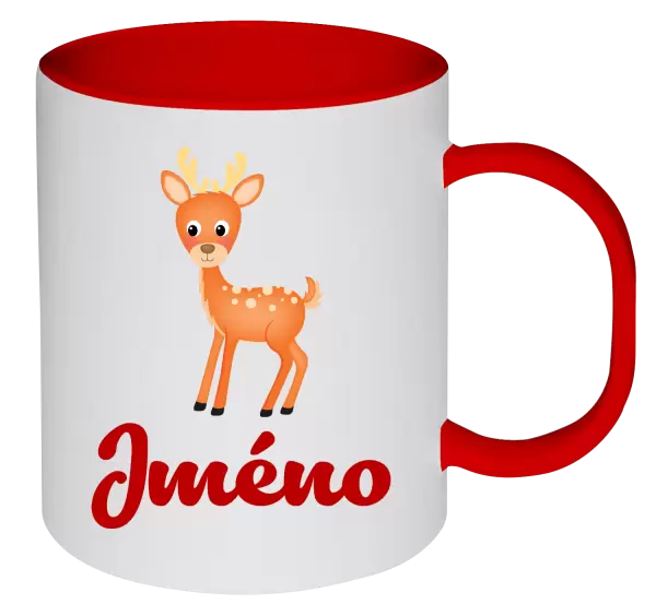 Plastový hrnek Srneček se jménem