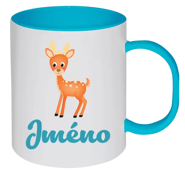 Plastový hrnek Srneček se jménem