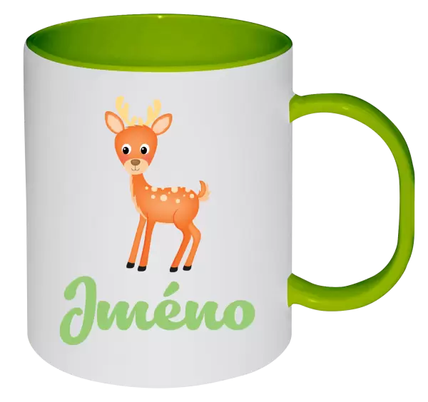 Plastový hrnek Srneček se jménem
