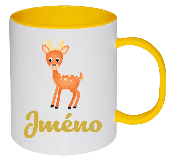 Plastový hrnek Srneček se jménem
