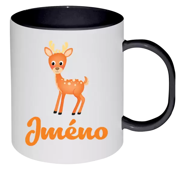 Plastový hrnek Srneček se jménem