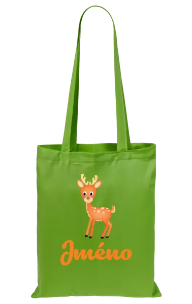 Látková taška Srneček se jménem