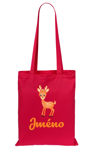 Látková taška Srneček se jménem