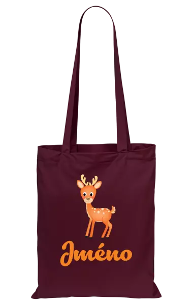 Látková taška Srneček se jménem