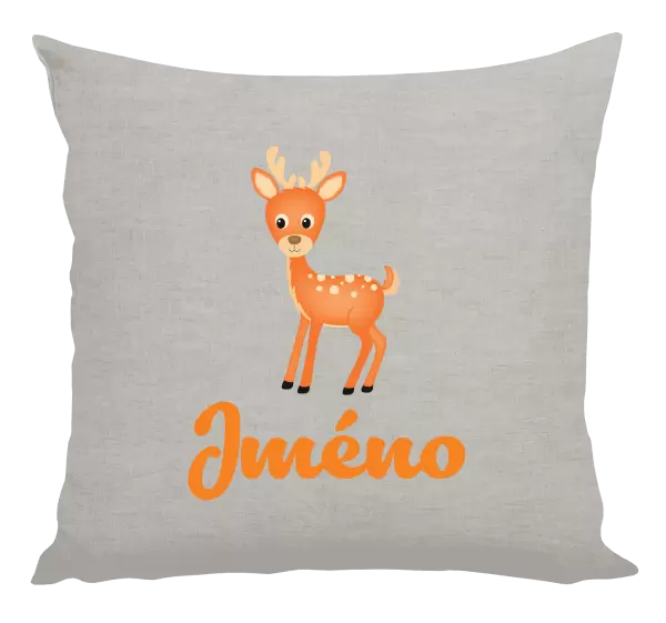 Polštář Srneček se jménem