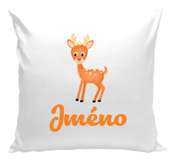 Polštář Srneček se jménem