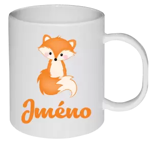 Plastový hrnek Lištička se jménem