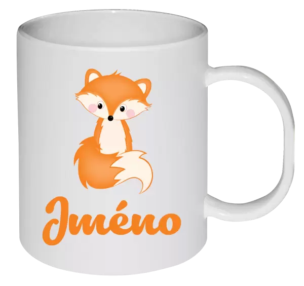 Plastový hrnek Lištička se jménem