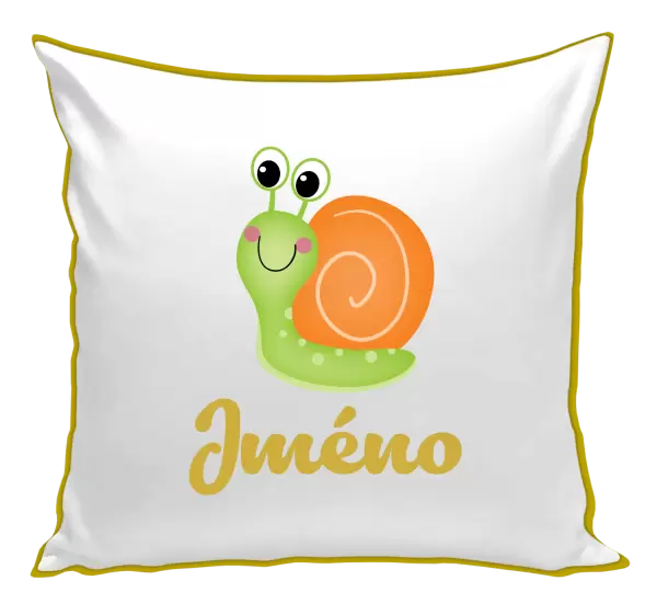 Polštář Šnek se jménem