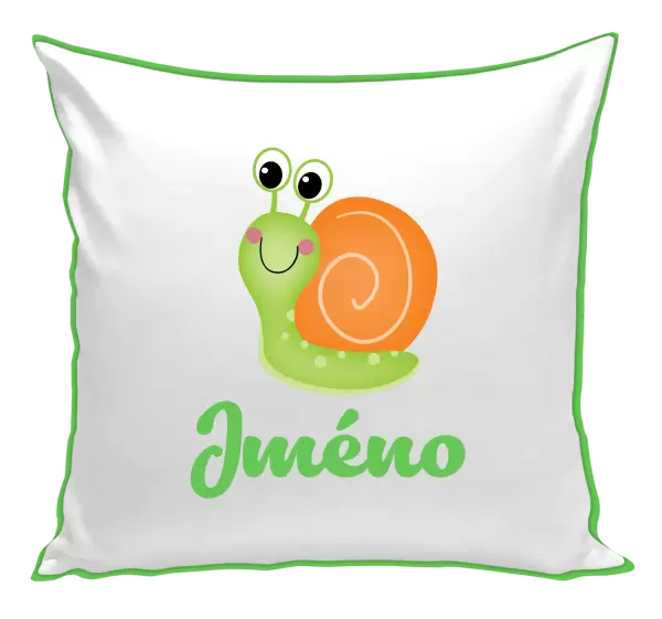 Polštář Šnek se jménem