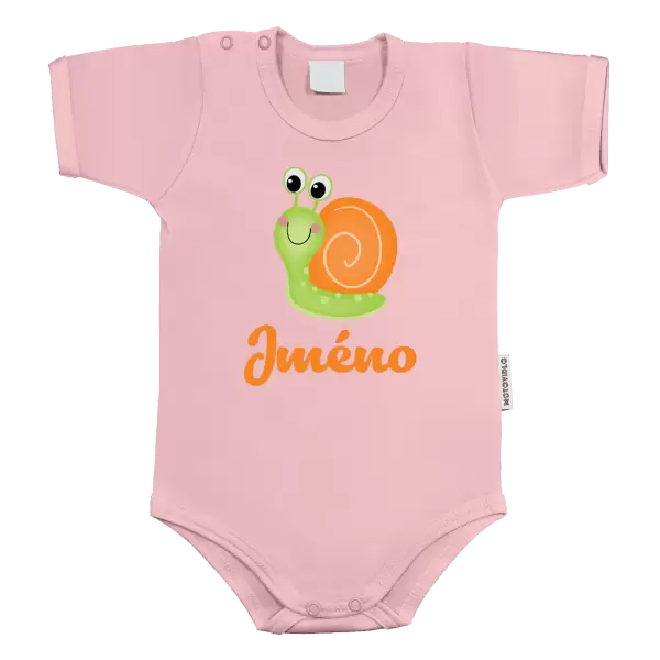 Dětské body Šnek se jménem