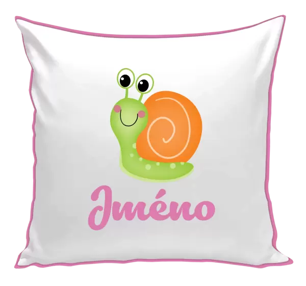 Polštář Šnek se jménem