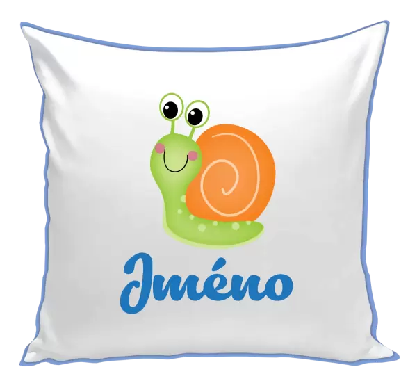 Polštář Šnek se jménem
