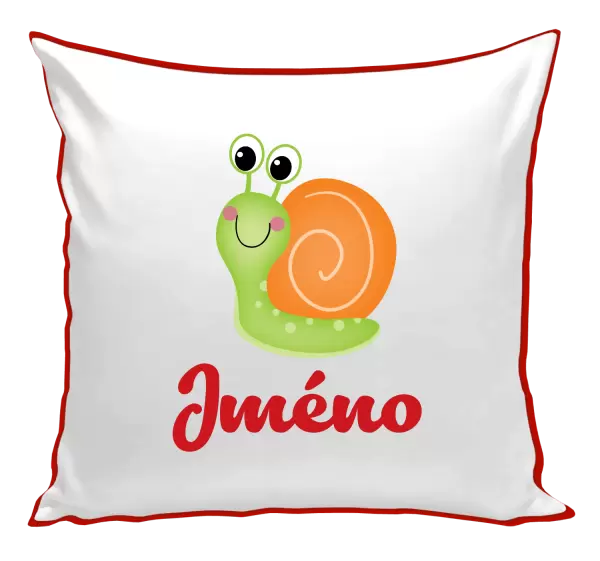 Polštář Šnek se jménem