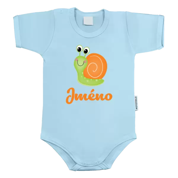 Dětské body Šnek se jménem