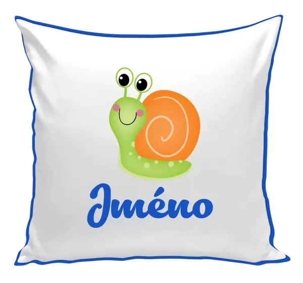 Polštář Šnek se jménem