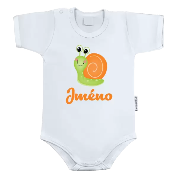 Dětské body Šnek se jménem