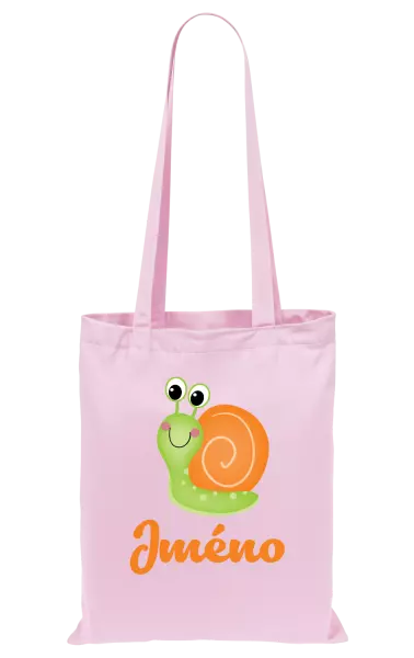 Látková taška Šnek se jménem