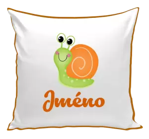 Polštář Šnek se jménem