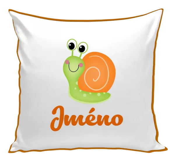 Polštář Šnek se jménem