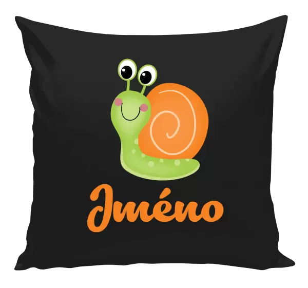 Polštář Šnek se jménem