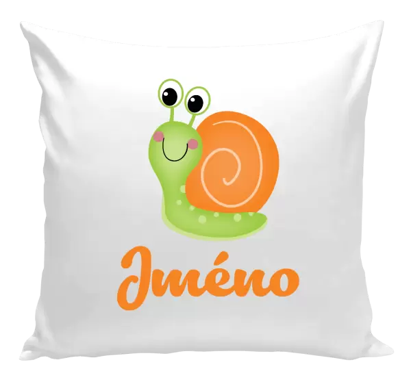 Polštář Šnek se jménem