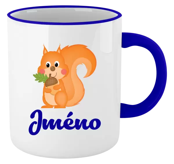 Hrnek Veverka se jménem