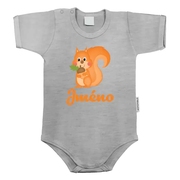 Dětské body Veverka se jménem