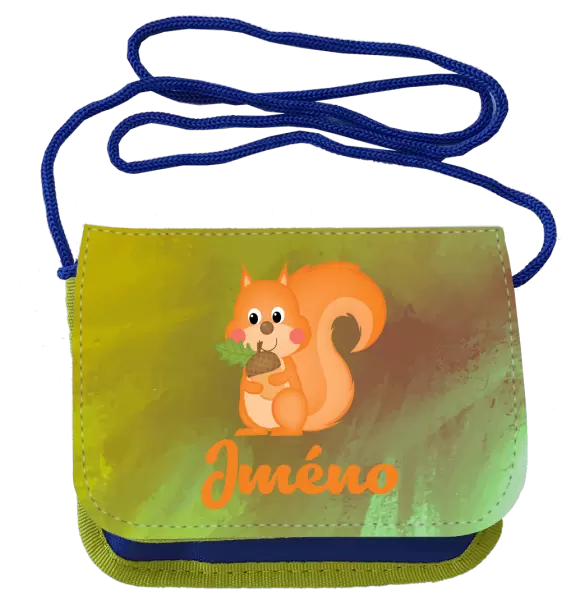 Peněženka Veverka se jménem
