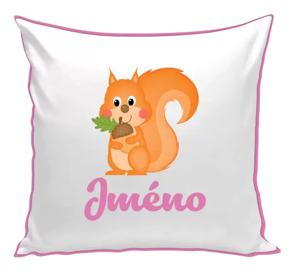 Polštář Veverka se jménem