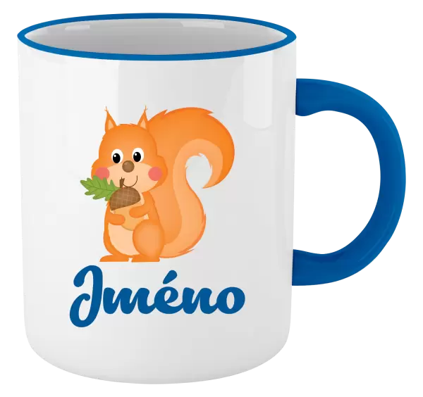 Hrnek Veverka se jménem