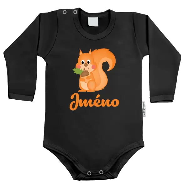 Dětské body Veverka se jménem