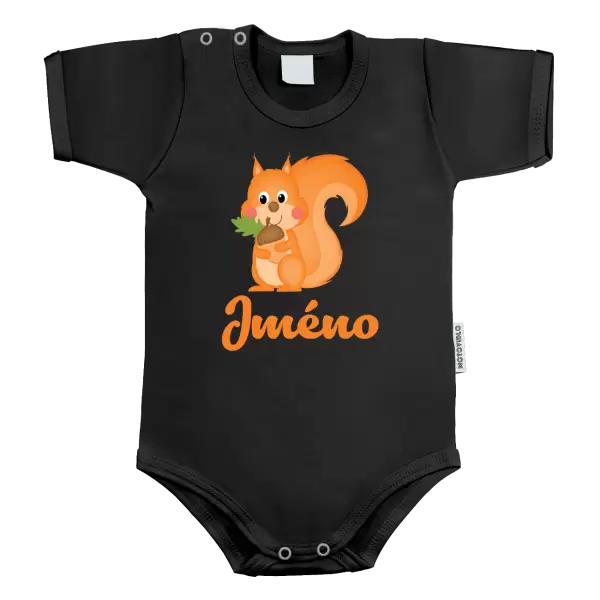 Dětské body Veverka se jménem