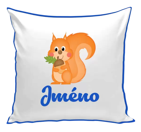 Polštář Veverka se jménem